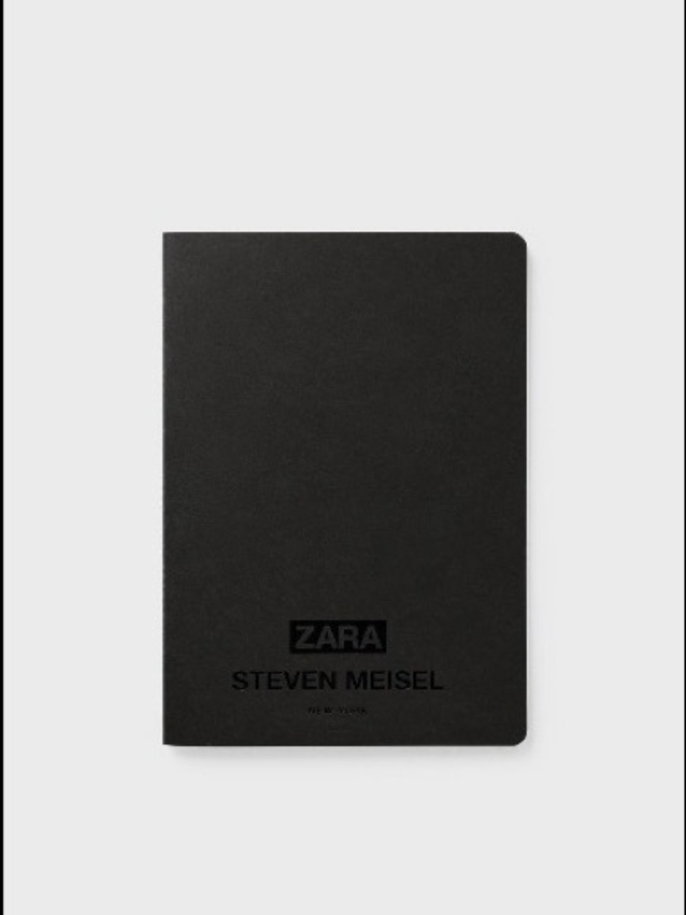 Zara x Steven Meisel -A5 Notebook Sticker Set - Black/Silver NWT